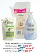 Oh So Heavenly Liquid Hand Wash Refill-450ml Each
