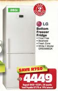 LG Bottom Freezer Fridge-283 Ltr (GRB399BQK)