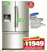 Samsung Metallic Freezer Fridge-670 Ltr (RF67DEPN1)