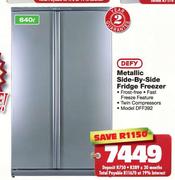 Defy Metallic Side-By-Side Fridge Freezer-640 Ltr (DFF392)