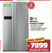 LG Metallic Freezer Fridge-508 Ltr (GWB207FLQK)