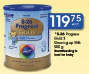S-26 Progress Gold 3 Growing Up Milk-900g Each