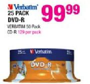Verbatim 25 Pack DVD-R
