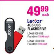 Lexar 4GB USB Flash Drive Each