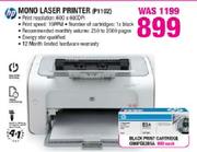 Hp Mono Laser Printer (P1102)