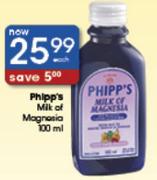 Phlpp's Milk Of Magnesia-100ml Each