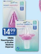 Clicks Nasal Aspirator Or Soother Medicine Dispenser-Each