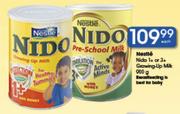 Nestle Nido 1+ Or 3+ Growing Milk-900g Each