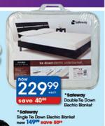 Safeway Double Tie Down Electric Blanket Each