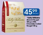 Salty Williams Almond Nougat-150g Or Milk Chocolate Coated Nougat-125g Per Pack