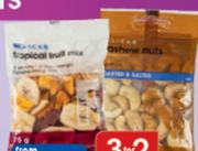 Clicks Salted Almonds Or Sweet Chilli Cashhows-100g Per Pack