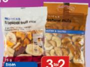 Clicks Salted Or Roasted Cashhows-100g Per Pack
