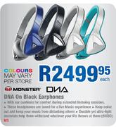 Monster DNA On Black Earphones-Each
