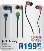 Skullcandy INK'D Earphones-Each
