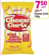Willards Cheese Curls-150Gm Each