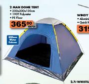 2 Men Dome Tent-200 x 200 x 130cm