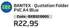 Bantex Quotation Folder PVC A4 Blue BXB320001