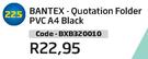 Bantex Quotation Folder PVC A4 Black BXB320010