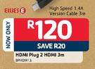 Ellies HDMI Plug 2 HDMI-3m-BPHDM13
