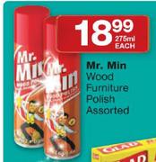 Mr. Min Wood Furniture Polish Assorted-275ml Each