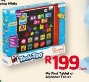 My First Tablet Or Alphabet Tablet Each