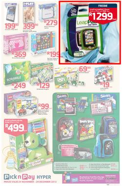Pick n Pay Hyper: Save Big On All Your Favourites From Toys to Trees  ( 24 Nov - 29 Dec 2013), page 15