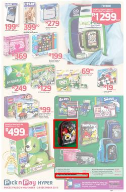 Pick n Pay Hyper: Save Big On All Your Favourites From Toys to Trees  ( 24 Nov - 29 Dec 2013), page 15