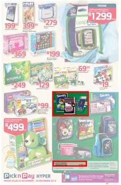 Pick n Pay Hyper: Save Big On All Your Favourites From Toys to Trees  ( 24 Nov - 29 Dec 2013), page 15