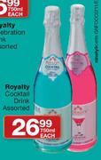 Royalty Cocktail Drink-750ml Each