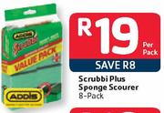 Scrubbi Plus Sponge Scourer-8's Per Pack