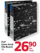 Pnp Lever Arch File Board-2's Per Pack