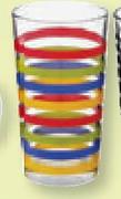 Stripe Print Tumbler Assorted Designs -Each