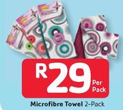 Microfibre Towel-2's Per Pack