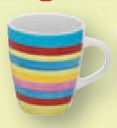 Hand Painted Striped Mug-Each