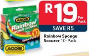 Rainbow Sponge Scourer -10's Per Pack