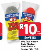 You Save Heavy Duty Mesh Or Non-Scratch Scourers-Per Pack