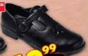 Girls 1-Bar School Shoes Sizes 9-1 Per Pair