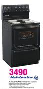 Kelvinator 4 Solid Plate Stove BLK KC60WB