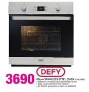 Defy 60cm Stainless Steel Oven DBO463