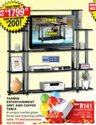 Tasmin Entertainment Unit and Coffee Table
