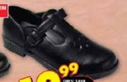Girls 1-Bar School Shoes Sizes 9-1 Per Pair