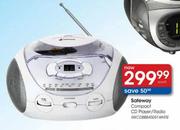Safeway Compact CD Player/Radio(White)-Each