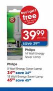 Philips 14 Watt Energy Saver Lamp