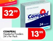 Compral Headache Powders-24's Per Pack