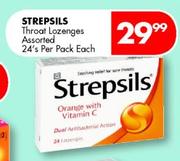 Strepsils Throat Lozenges Assorted-24's Per Pack Each
