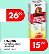 Lennon Cough Mixture Assorted-50ml Each