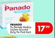 Panado Flu Remedy Medisip Sachets Assorted-8x5g Per Pack Each