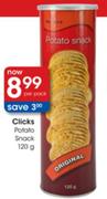 Clicks Potato Snack-120 g per pack