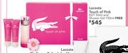 Lacoste Touch of Pink EDT 50ml + Free Shower Gel 150ml