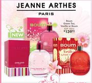 Jeanne Arthes Paris Boum Green Tea,Vanjille or Boum EDP-100ml Each